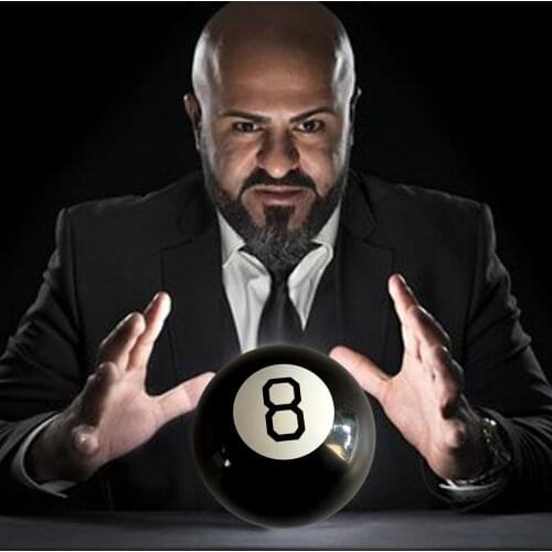 Besegad 10cm Retro Magic Fortune Ball Toy Mystic 8 Decision Making Fortune Telling Teller Ball Toy for Kids Adults Party Gift