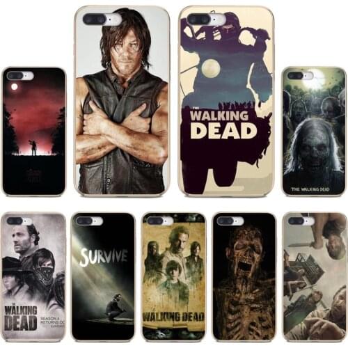 For Samsung Galaxy S7 S8 S9 S10E S20 FE Note 10 20 Edge Lite Plus Ultra The-Walking-Dead-game-Poster-Pattern Soft Case Covers