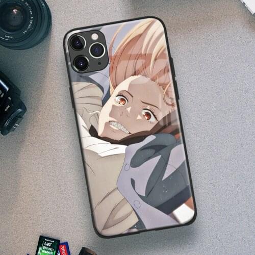 Chainsaw Man Power Manga Anime Soft TPU Glass Phone Case for IPhone SE 6s 7 8 Plus X Xr Xs 11 12 Mini Pro Max Samsung Redmi