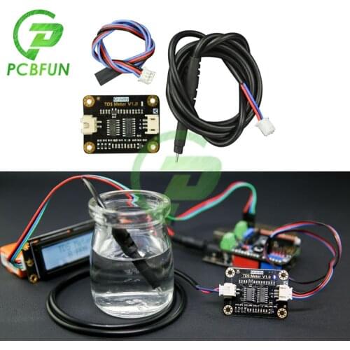DC 3.3V-5.5V Analog TDS Sensor Module Liquid Detection Water Quality Monitoring for Arduino Compatible Easily DIY TDS Detector