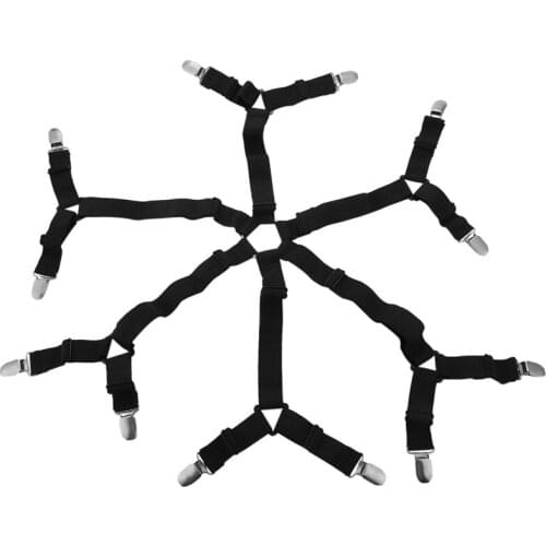 Bed Sheet Clip,Sheet Strap,Bed Sheet Clip,3 Way 6 Sides Adjustable Elastic And Firm,Suitable For All Round And Square Mattresses