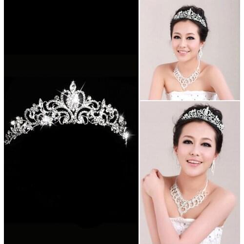 Elegant Luxurious Rhinestone Crown Wedding Party Bride Gift New Wedding Hair Accessories Fashion Diamante Headwear ML