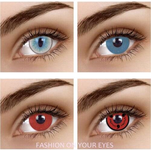 Hotsale Cosplay Party Contact Lenses Amazying New Look Contact Lens 100% Cover Deep Eyes Colored Lenses for Eye Fast Shipping