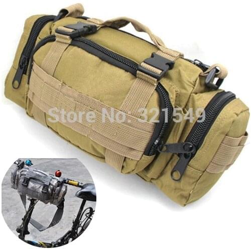 Mud-Color Bike Bicycle Multifunction handlebar Bag Waist Bag Shoulder Bag AB9000-S