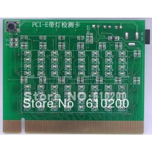 PCI-E 16X 8X 4X PCI Express Slot Tester Card For Motherbaor Detect The Southbridge Short Or Open PCI-E With Light Tester Free