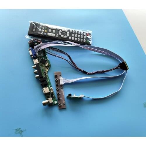Kit for BT156GW03 V.0 Audio AV 40pin 1366x768 TV Controller board Display LED remote panel Screen VGA LCD LVDS HDMI USB monitor