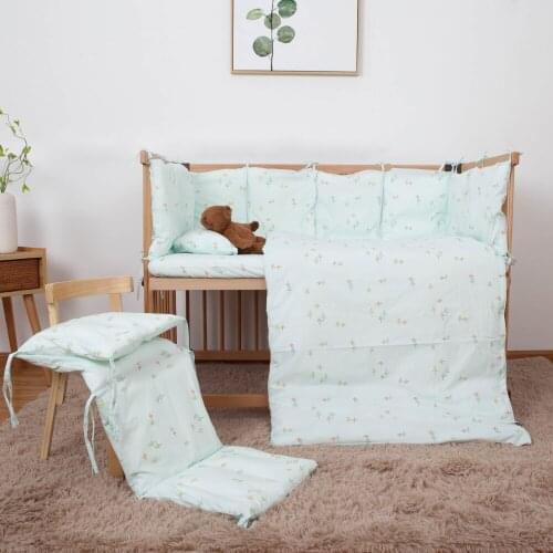 Baby Bedding Sets For Newborn Baby Pillow Soft Cotton Head Protection Bumper Toddler Cushion Cute Printed Infant Crib Room Decor