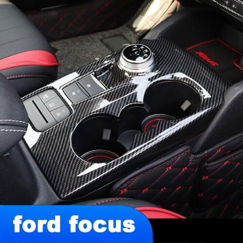 Lsrtw2017 Car Gear Panel Trims Central Console Interior Accessories Carbon Fiber Styling for Ford Focus MK4 2019 2020 2021