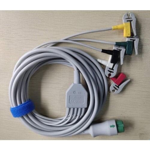 Mindray 12 pin 5-lead integrated ECG cable clip-type for Mindray EA6252A monitor PN:EA6252A