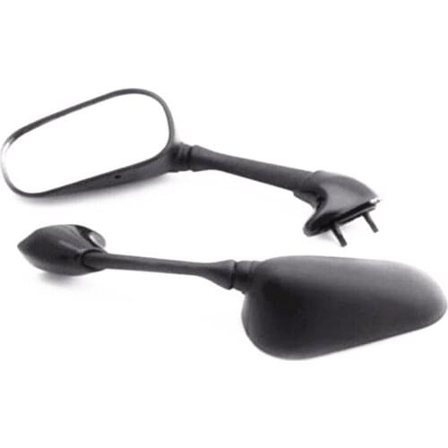 Motorcycle Pair Black Side RearView Mirrors For Yamaha YZF R6 2003 -2005 YZF R6S 2006-2008