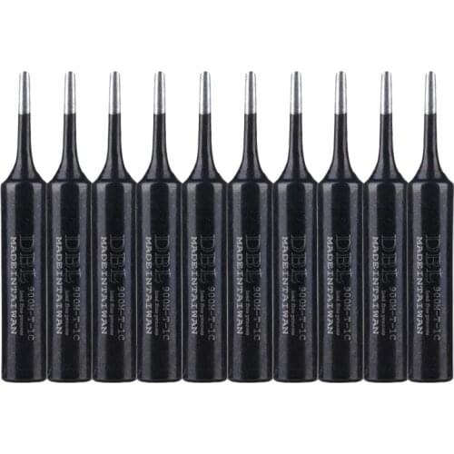 10pcs/lot Soldering Iron Tip Lead-free 900M-T-1C Solder Tips Welding Sting for 936 BGA Soldering Rework Station