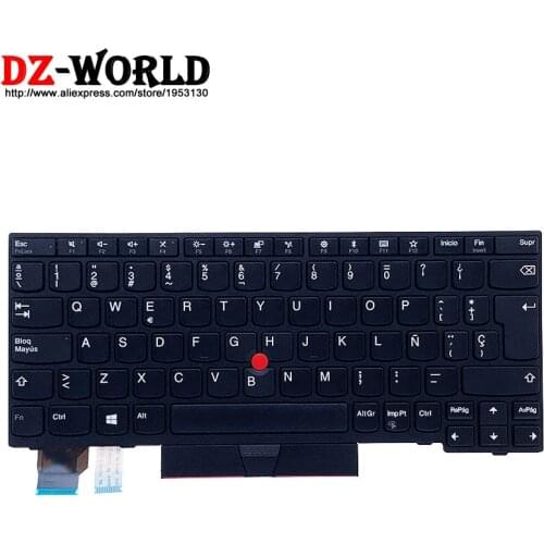 New Original ES Spanish Keyboard for Lenovo Thinkpad X280 A285 X390 X395 L13 L13 Yoga Laptop 01YP010 01YP170 01YP090