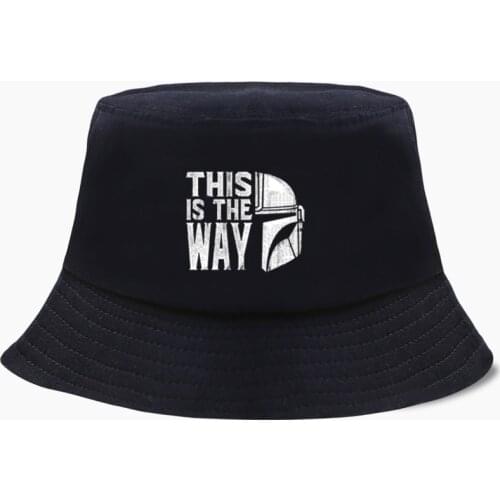 The Mandalorian This is The Way Bucket Hat Panama Men Cap Women Bob Fishing Hats Panamas Cotton Outdoor Sunscreen Fisherman Caps