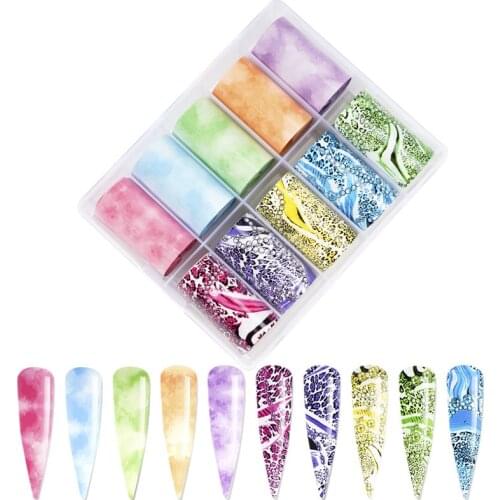 Easter Day Festival Nail Foil Decals 4*100CM Transfer Foil For Wrap Adhesive Manicures DIY Decoration Set Nail Paper NZ0783H-86H