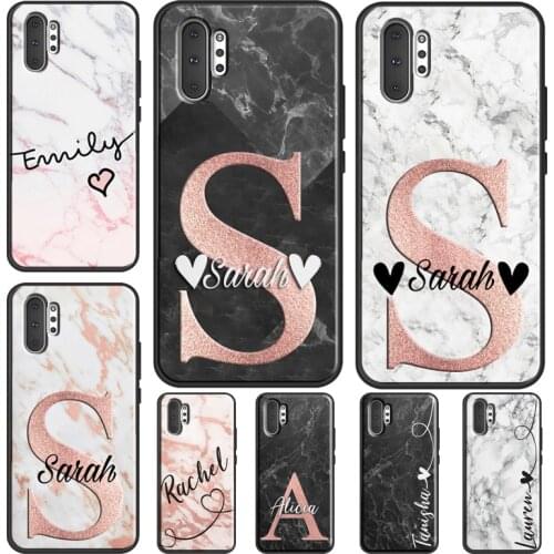 PERSONALISED INITIALS PERSONALIZED MARBLE Case For Samsung Galaxy S21 Plus S20 FE S8 S10 S9 Plus Note 10 Note 20 Ultra Cover