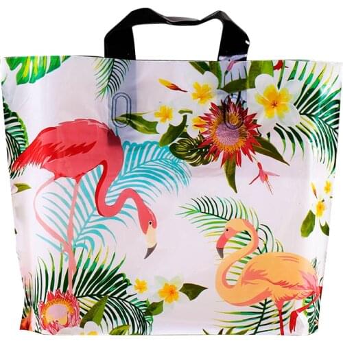 35x45 30x40cm Thick Plastic Bags Jewelry Clothing Packaging With Handle Wedding Gift Pouches Wedding Decoration 1pcs Big Size