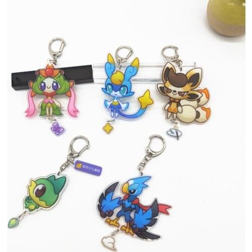 Clear Acrylic Custom Keychain Cartoon Key Chain Personalized Gift Photo Customized Anime Charms Hologram Keychains Standee decor
