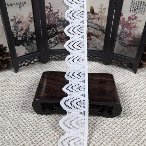 R1251H Hot sale high quality stretch 3.5cm Narrow lace trim for lady ladies lingerie and underwear