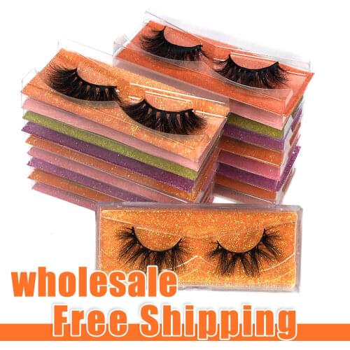 Mink Eyelashes Wholesale 30/50/100pcs 6d Mink Lashes Natural Mink Eyelashes Pack False Eyelashes Makeup False Lashes In Bulk