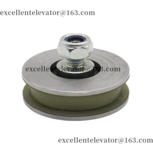 56*16*6201 M10 Lift Door Hanger Roller 56x16x6201 Flat Groove With Nut Use For OTIS AT120 1 Pack=10 Pieces