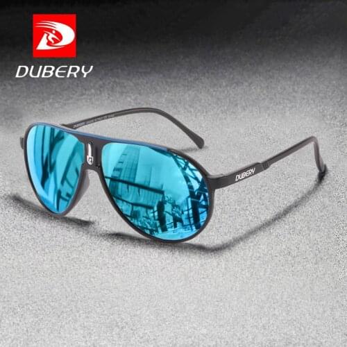 DUBERY Brand Mens Pilot Polarized Sunglasses Casual Fashion Style Suitable For Fishing Driving Golf UV400 Protection D102