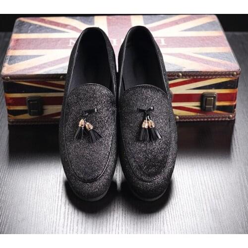 Luxury New Mens Casual Leather Shoes Fashion Trend Tassel Mens Loafers Shoes Big Size Men Sneakers Brand Designer Shoes 1.8a