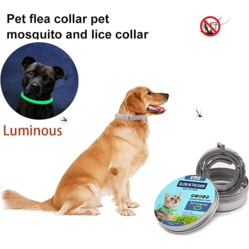Retractable Deworming Dog Cat Collar 8 Month Anti Flea And Ticks Prevention Mosquitoes Repellent Collar For Cat Dog Pet Product