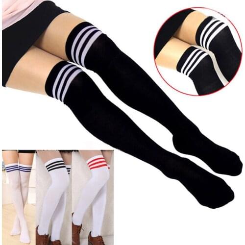 Women LONG Stockings 2020 New Sexy Women Lady Girls Fashion Opaque Knit Over Knee Thigh High Stockings