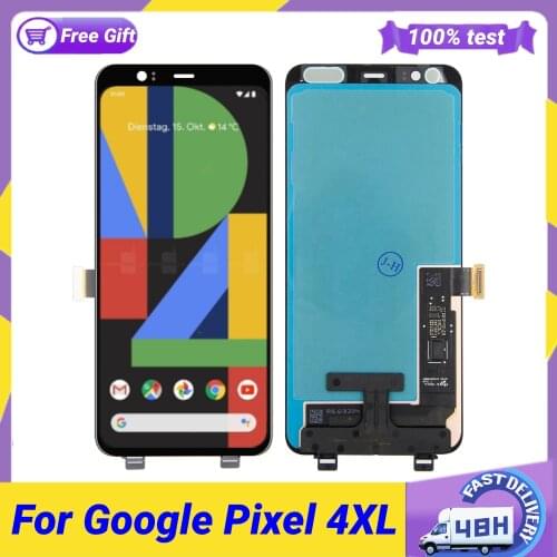 OLED 6.3" for Google Pixel 4 XL LCD Display Touch Digitizer Screen for Google Pixel 4XL OLED Replacement No Dead Pixel LCD 4xl