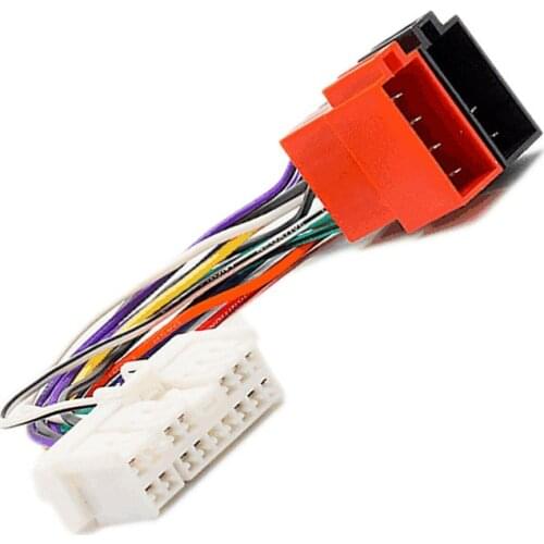 Car ISO Wiring Adaptor Cable Lead Loom for Hyundai Accent Elantra Getz Santa Fe Sonata Tiburon Tucson FOR Kia Sorento Rio