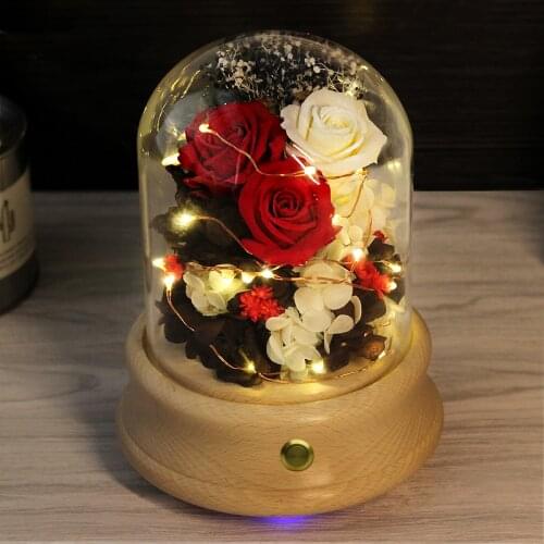 Bluetooth Music Box Automatic Flower Melody ElectronicType Music Boxes Birthday Gift Wife Cajas Musicales Home Decor EH60MB