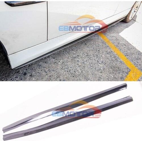 REAL CARBON FIBER SIDE SKIRT EXTENSION 1PAIR FOR BMW E90 E91 E92 E93 M TECH M SPORT ONLY B461