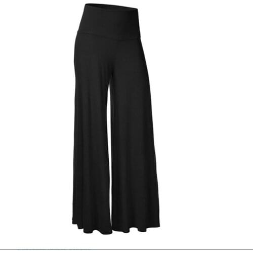 Spring/summer High Waist Wide-leg Pants Flowing Latin Tap Dance Slacks New Fashion Casual Plus Fashion Wild Mature Lady Pants