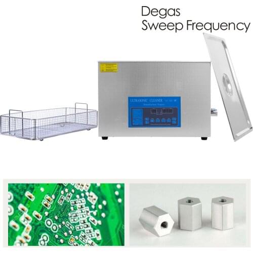 22L Digital Ultrason Cleaner Degas Heat Time Adjust Main Board Engine Gear Parts Mold Oil Dust Remove SUS304 Ultrasound Washer