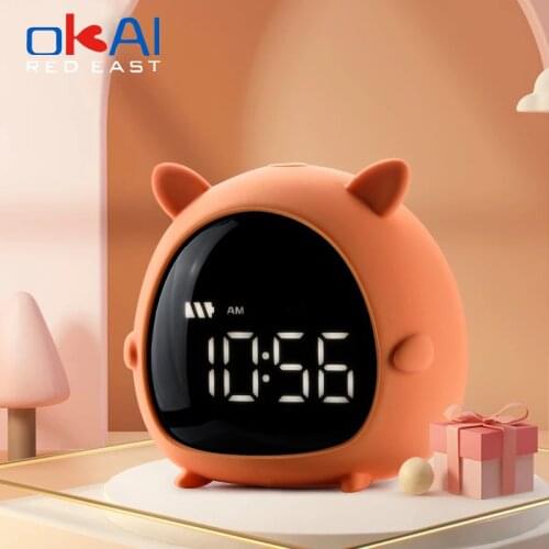 Alarm Clock Kids Child Children Sleep Bedside Alarm Clock Digital Wake Up Temperature Snooze Timer Clock for Bedroom/Table/Desk