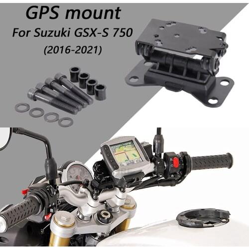 For Suzuki GSX-S 750 2016 2017 2018 2019 2020 2021 Motorcycle Black Mobile Phone Holder GPS Stand Bracket GSX-S750
