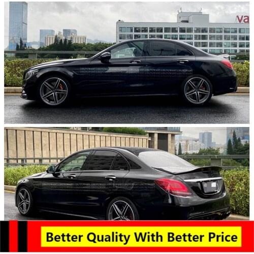 EPFBSQP For Mercedes W205 2014-2020 C-class C180 C200L C63 Spoiler Carbon Fiber PSM STYLE Car Rear Trunk Wing Spoiler