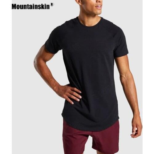 Mountainskin Men EU Size T-Shirt 95% Cotton Breathable Summer Shirts Outdoor Fishing Running Camping Trekking Short Sleeve VA942