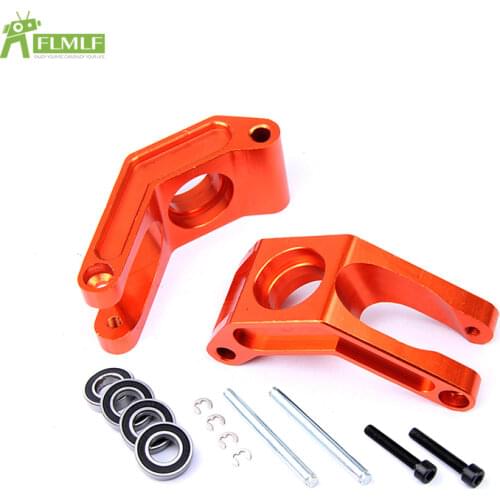 Alloy CNC Rear Wheel Hub Carrier Set Fit for 1/5 HPI ROFUN BAHA ROVAN KM BAJA 5B 5T 5SC Toys Games Parts