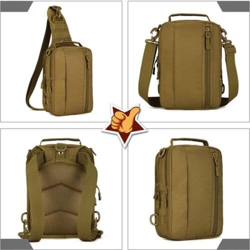 Best Sale Men Waterproof Nylon Tactical Military Travel Backpack Outdoor Trekking High Capacity Shoulder Messenger Chest Bag