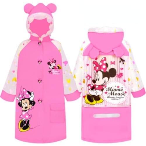 Minnie Mickey mouse Raincoat Cute Summer impermeable children Kids Boy Girl Poncho raincover Rainsuit men raincoat outdoor