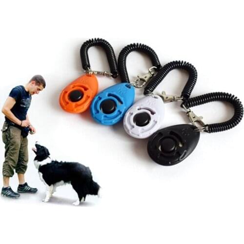 Dog Training Whistle Pets Training Clicker + Lanyard Set Pet Dog Trainings Products Supplies 4 Colors