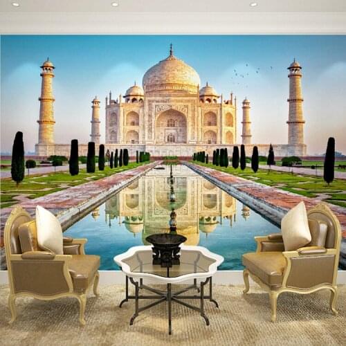Wholesale Masjid mural scenery 3d wall mural wallpaper for bedroom TV background 3d photo mural Papel de parede home decor