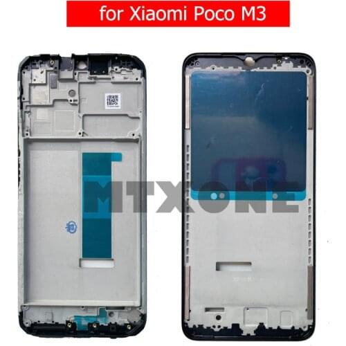For Xiaomi Poco M3 Middle Frame Plate Housing Bezel Faceplate Bezel LCD Supporting Front Frame Repair Parts