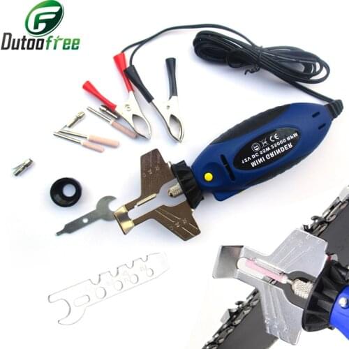 1 Set 12V Electric Hand Saw Folding Sharpener Accessories Saw Chain Knife Sharpener Chainsaw Chain Sharpener Grinder File Tool