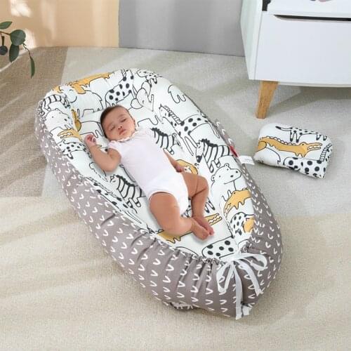 Portable Baby Nest Bed Removable Infant Cradle Cot Washable Newborn Nursery Travel Folding Baby Crib Bumper For Toddler Care