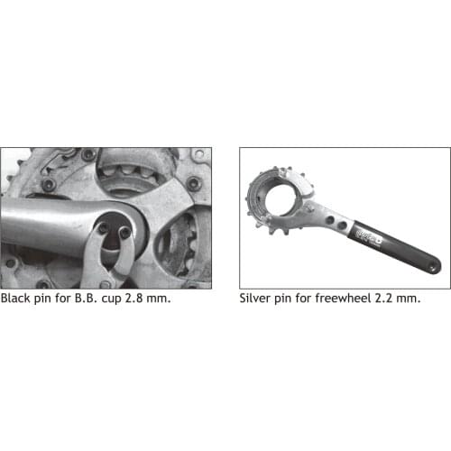 Super b TB-8018 BB cup and freewheel tool Bottom Crank tool 2.8 mm for BB cup 2.2 mm for freewheel bike tool