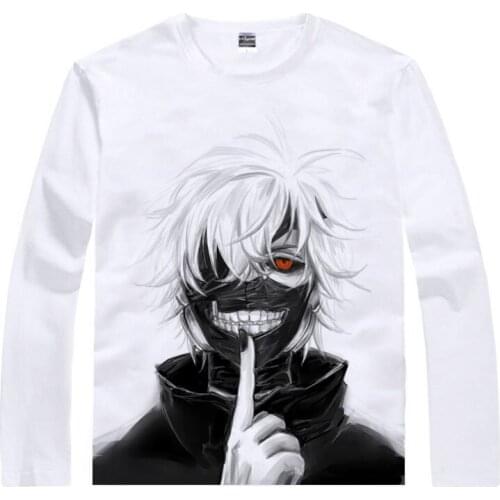 Tokyo Ghoul T-Shirt Taishi Fura Shirt Mans summer Long sleeves t-shirts anime shirt Cute Girls' Dress womens white t-shirts a