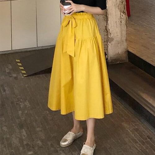 Purple white yellow blue 11 colors Women cotton linen Summer elegant long skirt 5xl 6xl 7xl plus size girls sweet party skirts