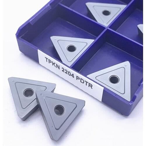 10PCS TPKN2204 NN LT10 Carbide insert Cutting tool CNC machine parts metal lathe tool External turning tool turning insert